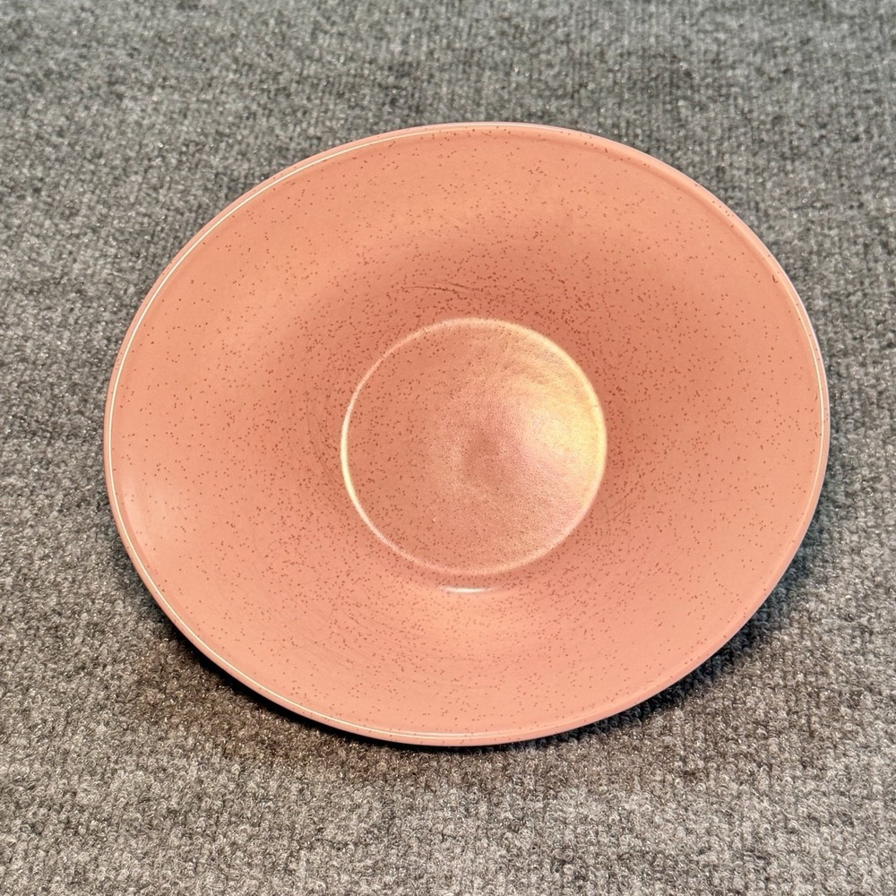 Vintage Antique Vernon Ware Speckled Tickled Pink 9" ‎ Oval Server Bowl